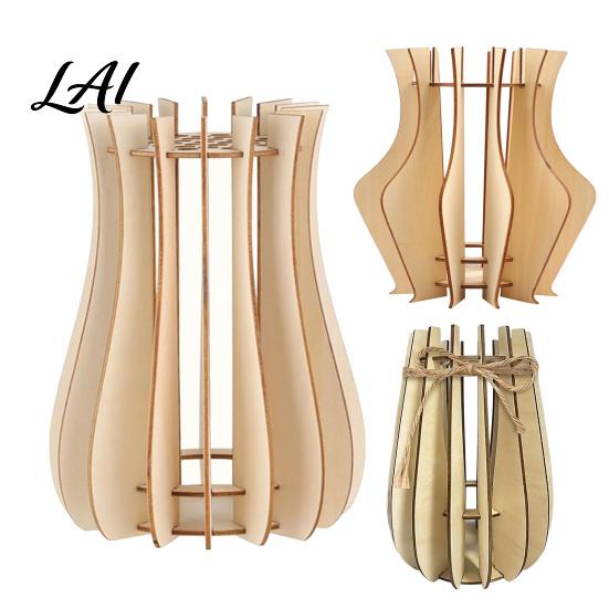 Elegant Desktop Flower Stand Wooden Puzzle Vase Arrangement Display for Placing Flowers & Decorative Artificial Flowers Suitable Decorating