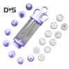 1 Set Purple Cream Syringe Food Grade Durable DIY Multi Discs Cake Decorating Injector