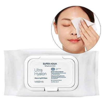 Lingettes nettoyantes à l'huile Super Aqua Ultra Hyalon, 70 unités, AUTHENTIC STORE