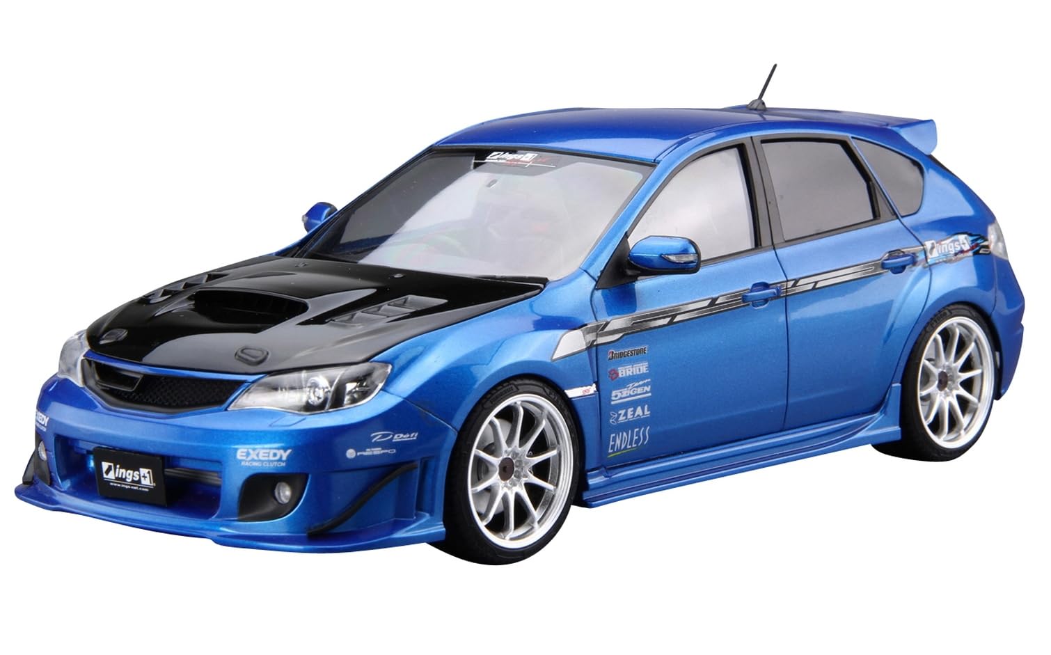 Aoshima Bunka Kyozai Серия тюнингованных автомобилей 35 Subaru ings GRB Impreza WRX STI 2007 Пластиковая модель-конструктор Co., Ltd. (АОСИМА) 1/24 Нет.