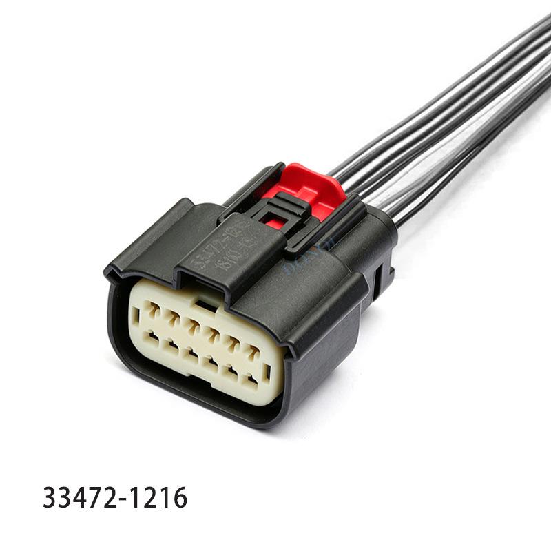 12-Pin Molex Male & Female Connector for Automotive Taillight & Turn Signal Systems, 47725-6010 / 33472-1216