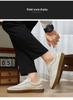 2026 Suede Cowhide Retro Men's Casual Shoes - Lightweight Linen Luxury German Trainer