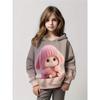 Children's Cute Rabbit 3D Digital Printed Girl Fashion Trend Hooded Sweatshirt