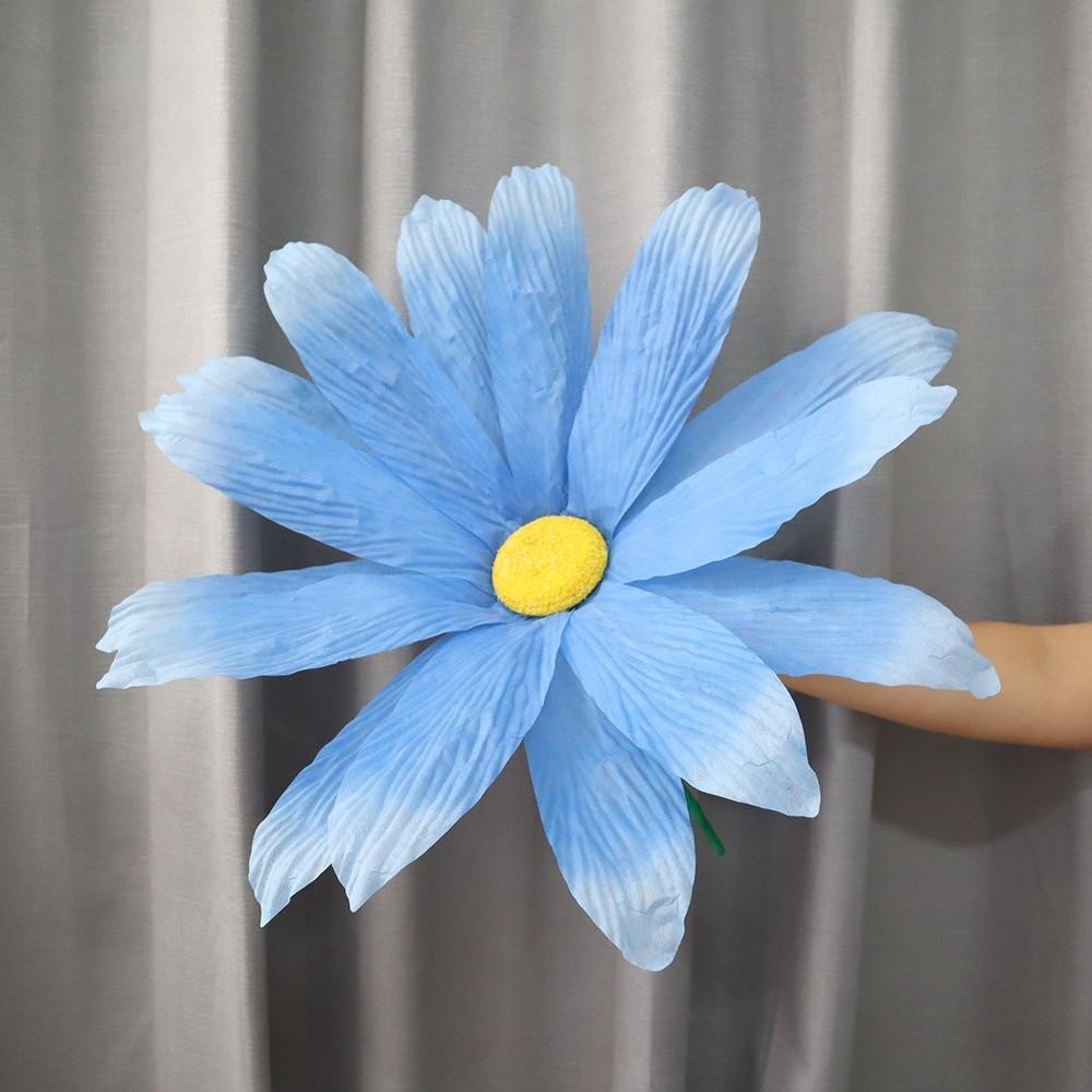 Non-woven Artificial Daisy Giant Fake Flowers  Wedding Party Background Wall Decoration