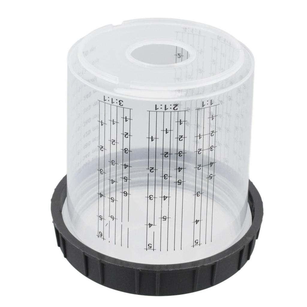 Disposable Paint Spray Cup Plastic Spray Paint Mixing Cup with Lids Painting Supplie 600ml