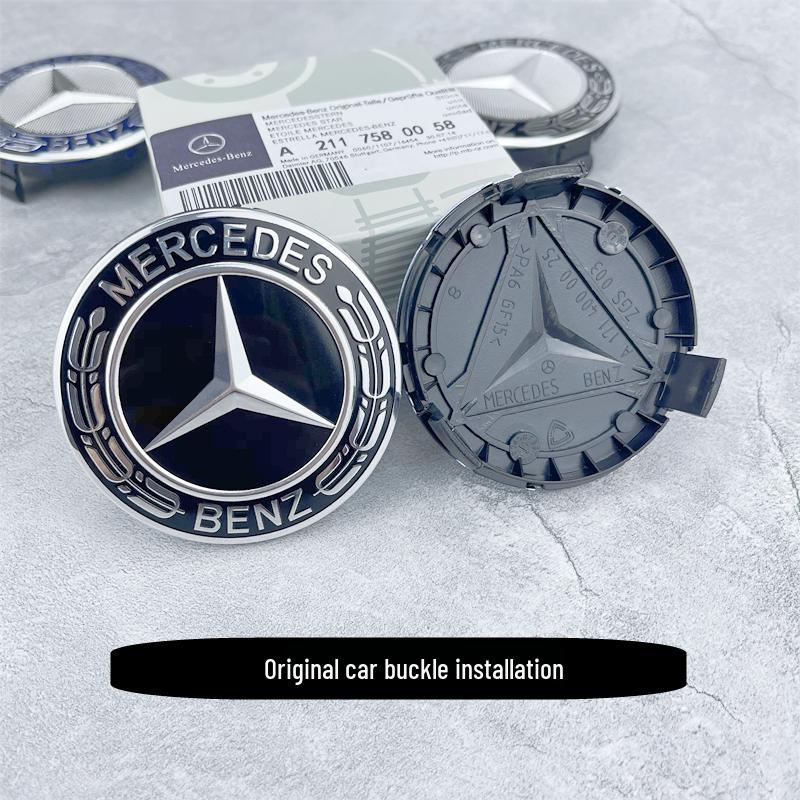 Mercedes Wheel Hub Cap Tire Logo for S, C-Class, E-Class, C200, E300L, GLS