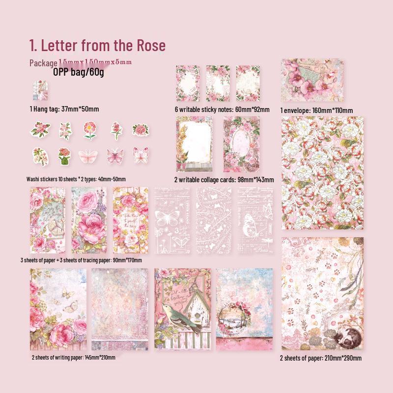 Yan Ji Emotion Collector Series Journal Collage Stickers - 4 Styles