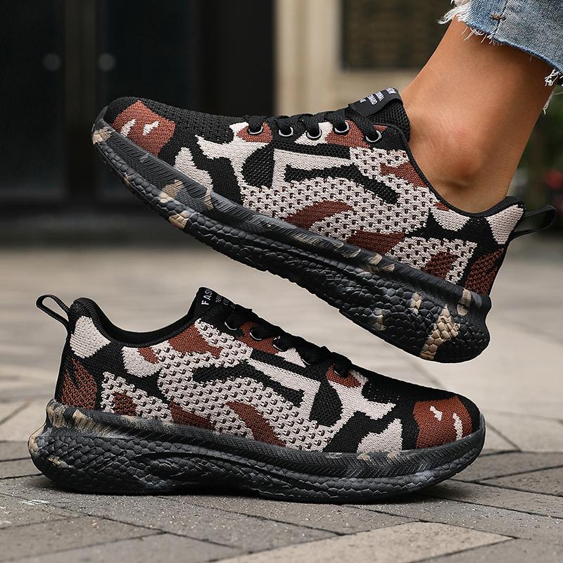 

Women s Camouflage Running Shoes Lightweight Ultra Comfortable Mesh Sneakers Trendy Camo Print Outdoor Adventures Walking Shoes 36