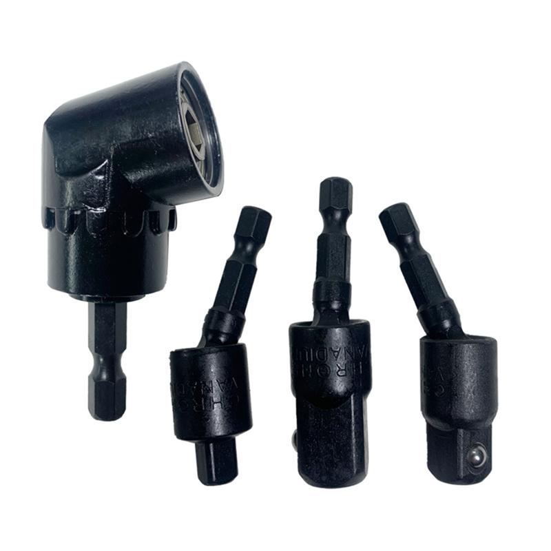 360 Degree Hand Drill Conversion Head 1/4"3/8"1/2" Hexagonal Shank To Quadrilateral Socket Universal Joint Rod Driver Connector