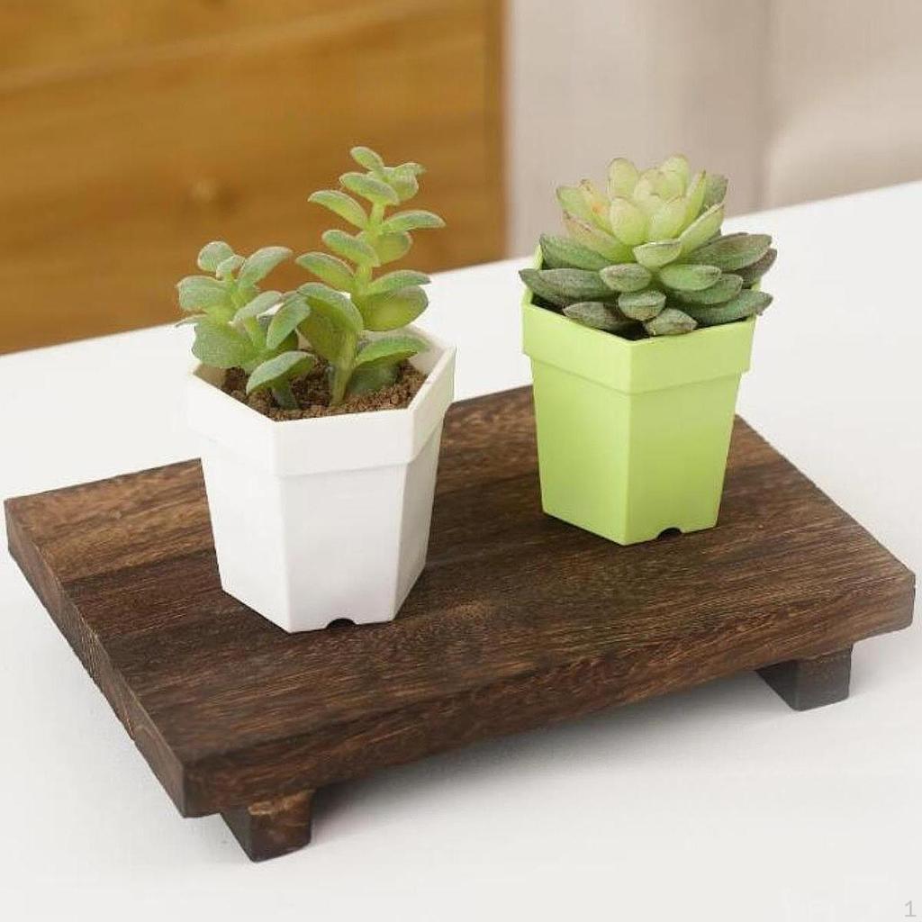 Pedestal Stand, Tray, Decoration, Plant Stand for Display, Wooden Party, Indoor, Coffee
