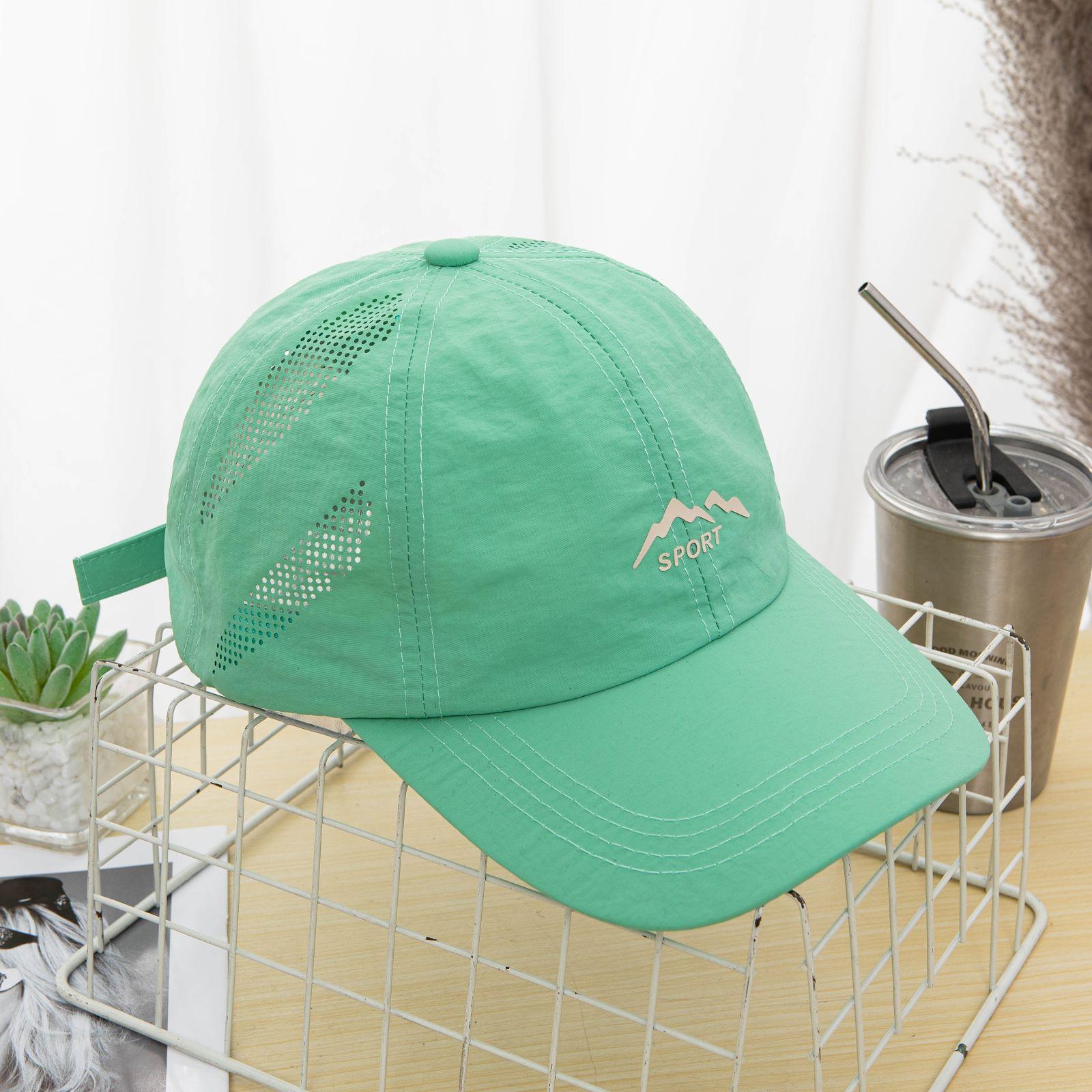 

Новая летняя быстросохнущая снэпбэк шляпа для мужчин и женщин, уличная дышащая бейсболка, регулируемый спортивный козырек для бега, солнцезащитные шляпы 56-58cm зелёный