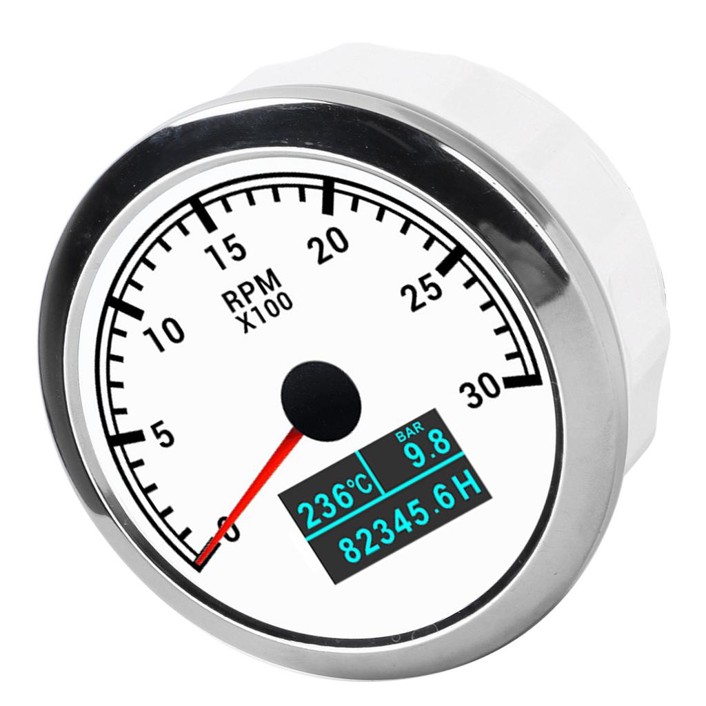 Pointer Tachometer Waterproof 3 In 1 Multifunctional for Car Modification Automobile Boats