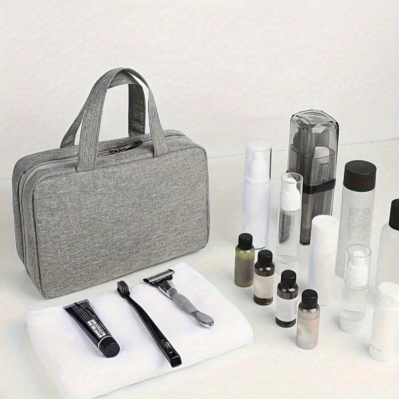 1 Stück Trocken- und Nassfach zum Aufhängen Mehrfarbige Aufbewahrung Toilettenartikel und Kosmetik Tragbare Toilettenartikel, Reiseaufbewahrungstaschen