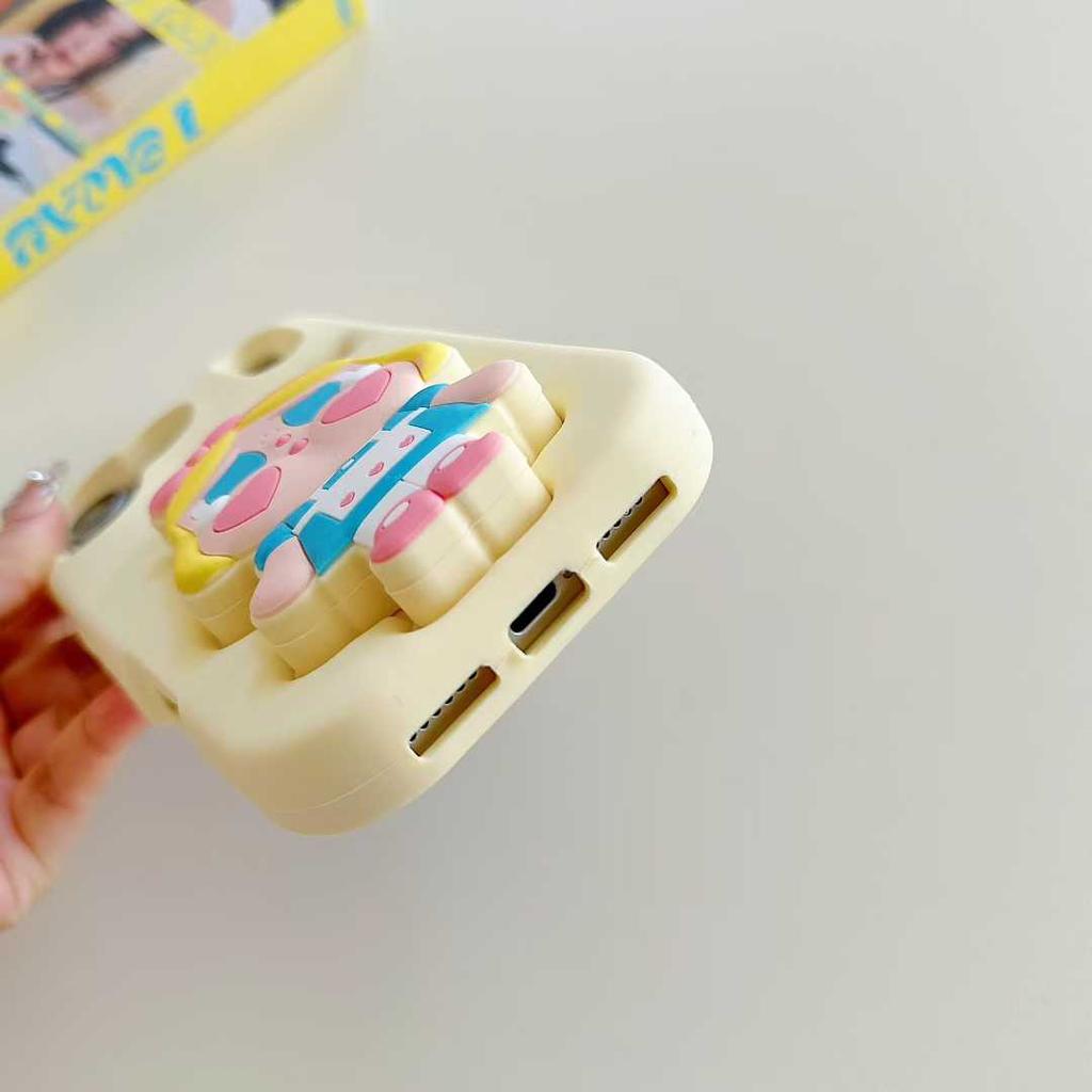 3D Uroczy Płaczący Dziecko Uchwyt Etui na Telefon Dla iPhone 17 Air 17 16 15 14 13 Pro 12 11 Pro Max 16E Miękkie Silikonowe Etui