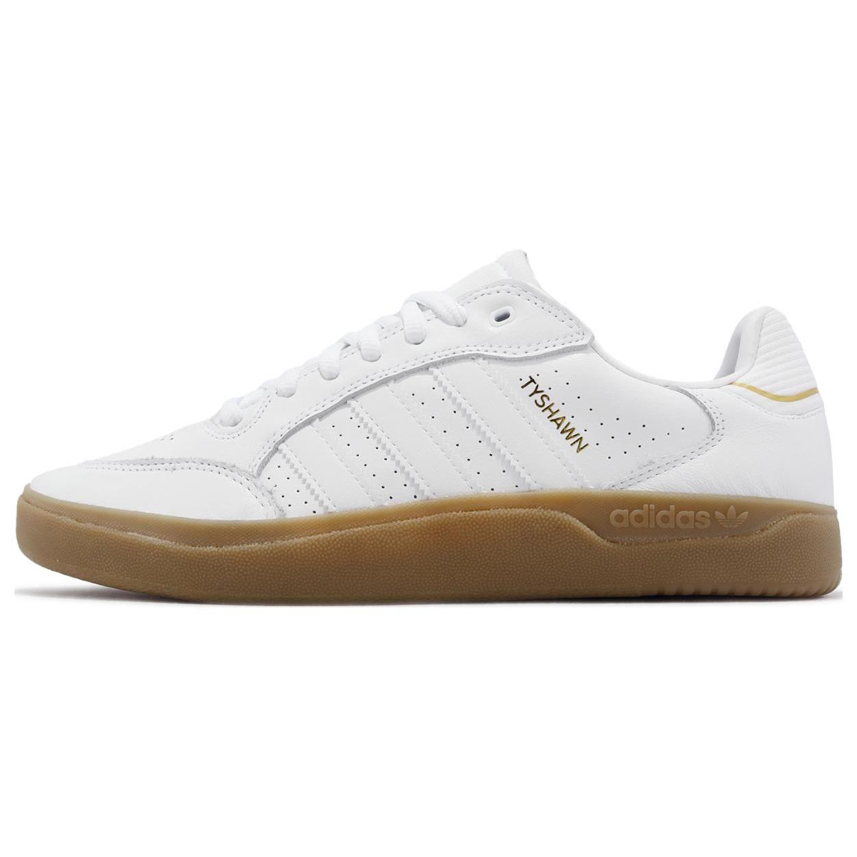 Adidas Originals Tyshawn Термостойкие Низкие Скейтбордические Кроссовки с Нескользящей Подошвой Унисекс Белые IG5286 40