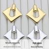 S925 Silbernadel High-End Quadratische Geometrische Rhombus Ohrringe für Frauen - Europäischer und Amerikanischer Stil