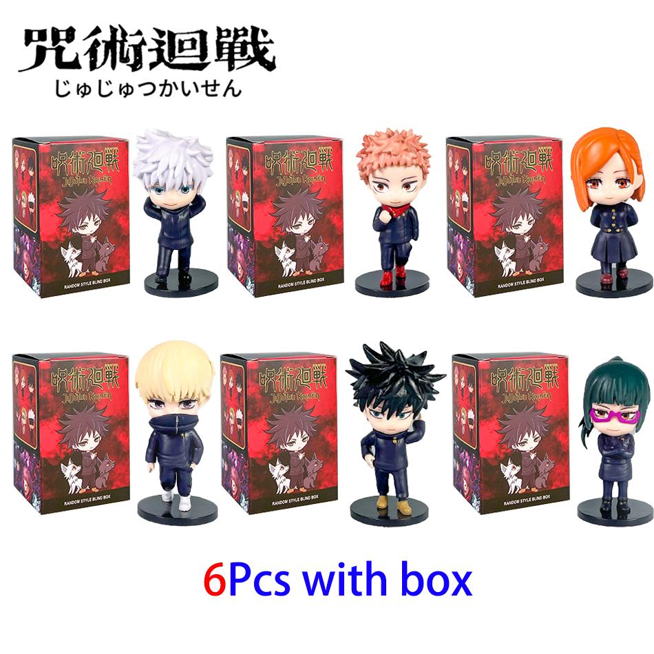 6 styles Jujutsu Kaisen Satoru Gojo Yuji Collection Anime Figure Blind box Creative Statue Figure Surprise Gift Box Premium Quality