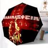 1 Stück RAMMSTEIN Automatischer Regenschirm 8-Speichen-Design Kompaktes Getriebe für Outdoor-Reisen, Perfektes Geschenk für Freunde yy250821088
