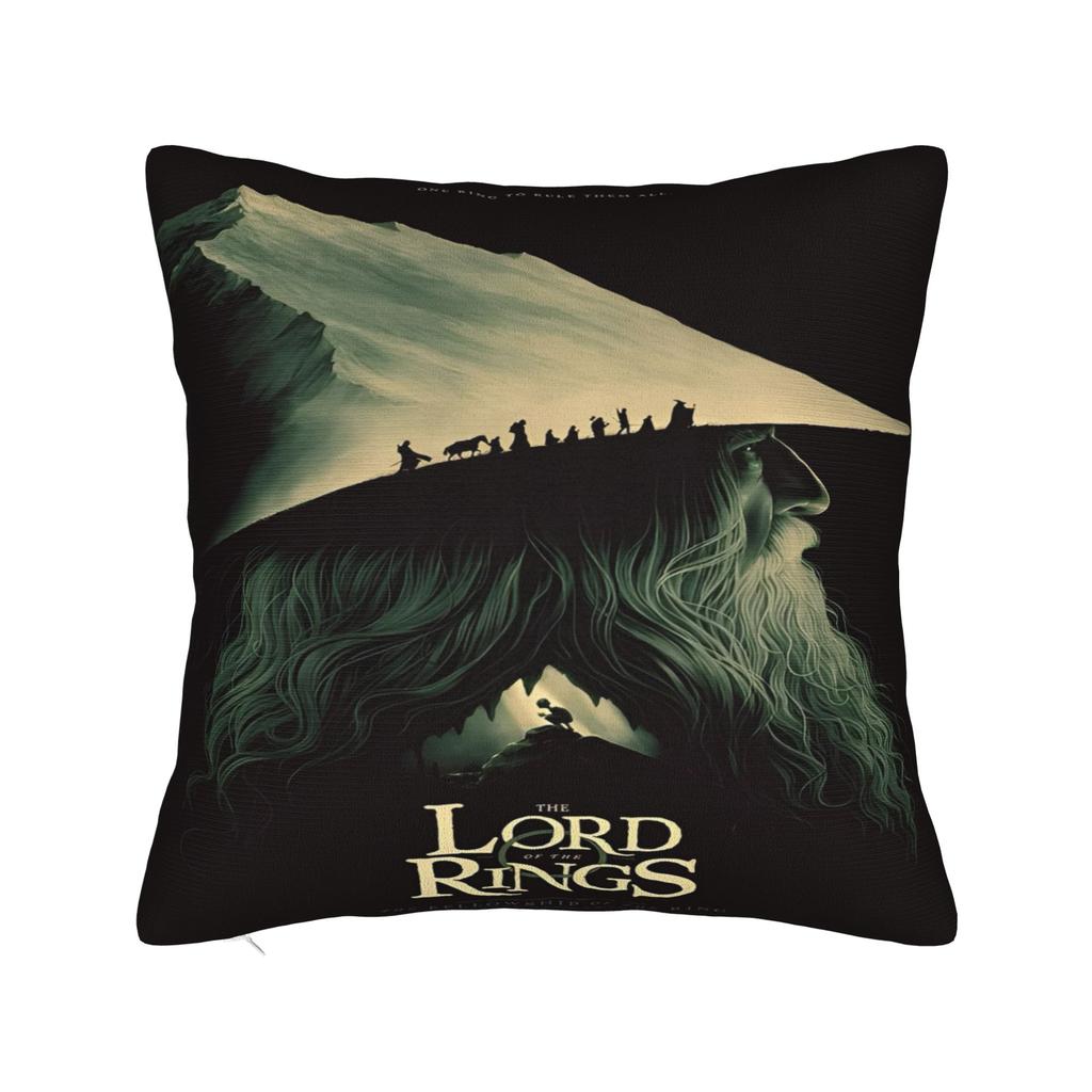 Warm Sofa Lords Rings Gollum Decorations Pillowcase Merch  Pillow Covers Zipper Multi Size