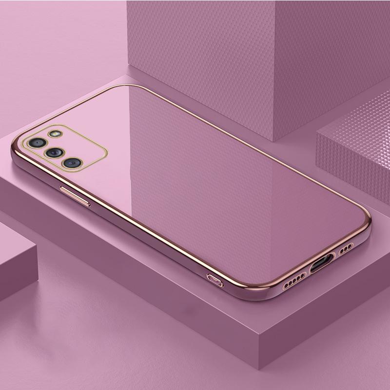 Für Samsung Galaxy A02S A10S A20S A21S Hülle Schutzhülle Galvanik stoßfest Galaxy A01 A02 A03 Hülle Silikon TPU weich