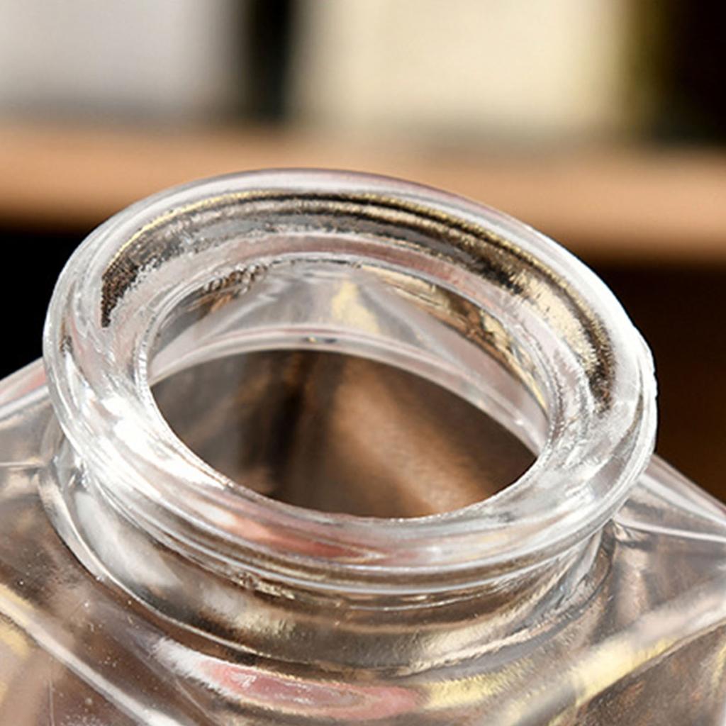 1/5/10 Pièces Bocaux de Rangement en Verre Organisateur de Garde-Manger de Cuisine avec Couvercle Hermétique Épices Sucre Café Thé Bouteille Récipients pour Aliments Secs
