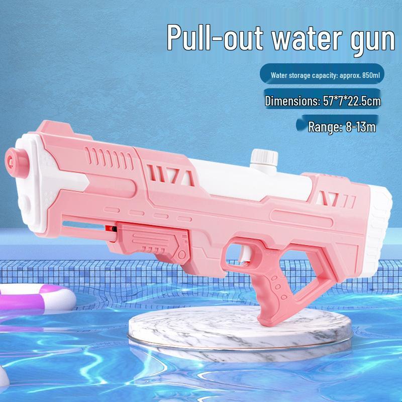 Gatling Large-Capacity Water Gun - Pull-Out Type for Men & Girls, Perfect for Rafting & Water Splashing Festivals