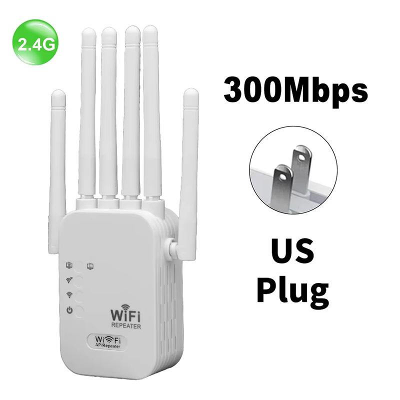 Dual Network Interface Wifi 6 Repeater Signal Amplifier Router 300Mbps Signal Booster Cellular Communication Amplifier