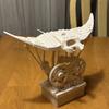 3D Printed Bionic Manta Ray Ornament Mechanical Ocean Animal Decoration with Music for Home Office Desk Tabletop Decor