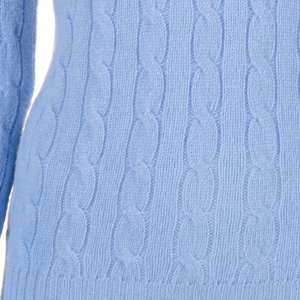 Polo Ralph Lauren Logo Embroidered Crew Neck Sweater Women sweater Blue 211910421-004