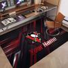 Custom Rug Pittsburgh Penguins Pattern Print Name Text Soft Non‑Slip Floor Carpet for Home Indoor Decoration