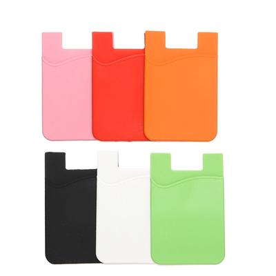 Fashion Cellphone Accessories Sticker Wallet Case ID Card Holder Business Credit Pocket Cell Phone Holder