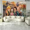 Demon Slayer Wall Tapestry Aesthetic Wall Hanging Printed Fabric Blanket Decorative Tapestries for Bedroom Living Room Home Decor