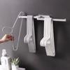 Wall-mounted Clothes Hanger Rotatable Balcony Organizing Rack Durable Storage Rack