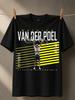 Mathieu Van Der Poel Cycling Victory Pose With Yellow Racing Lines And Bold Athletic Modern Unisex All TShirt