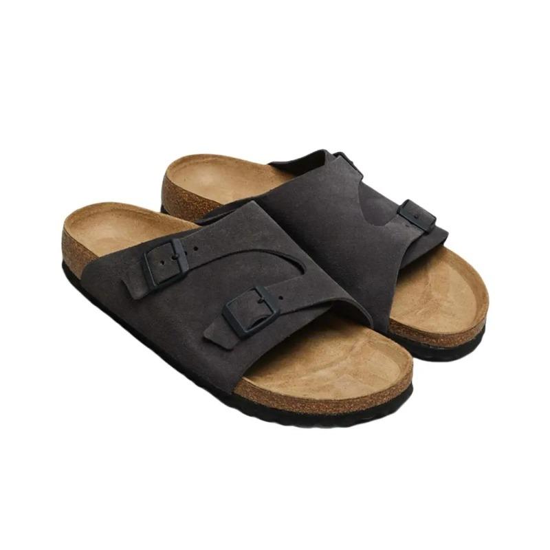 Birkenstock Unisex Stylish Versatile Minimalist Slide Sandals Grey 1028547 38