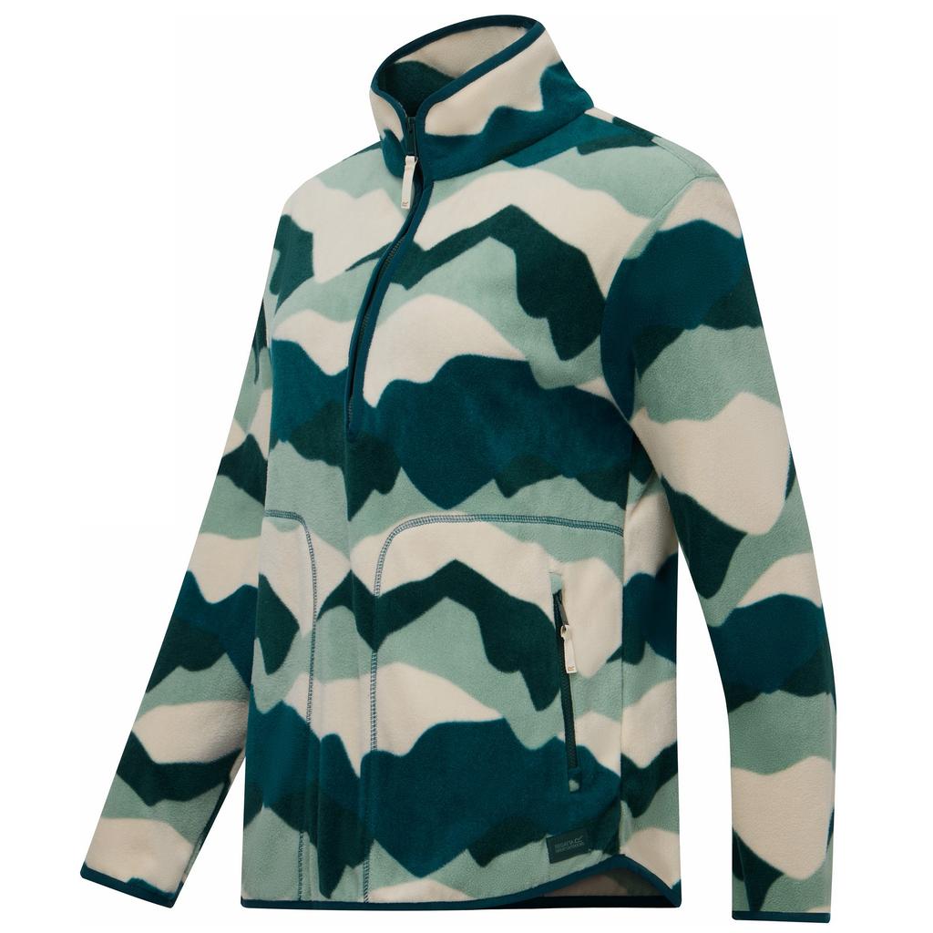 Regatta Womens/Ladies Frankie Abstract Mountain Quarter Zip Fleece Top