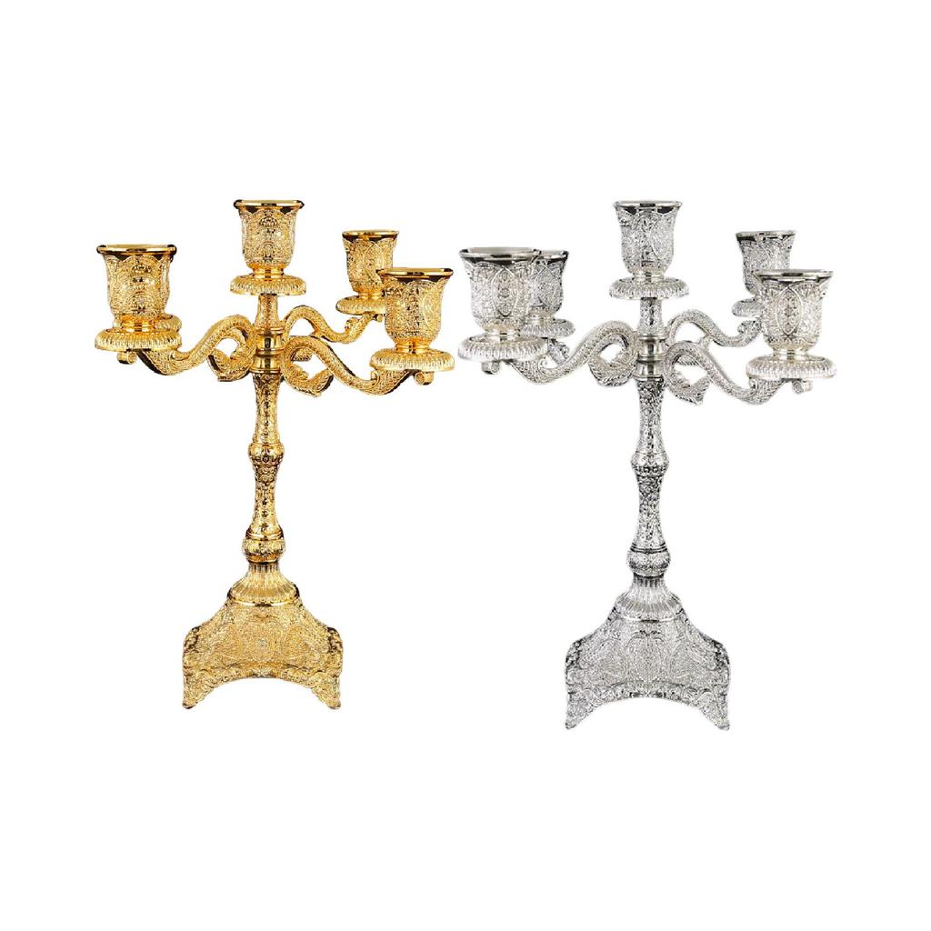 5 Arm Candelabra Club Home Ornament Centerpiece Events Candle Stand Tapered Candle Holder Table Candelabrum for Dining Halloween