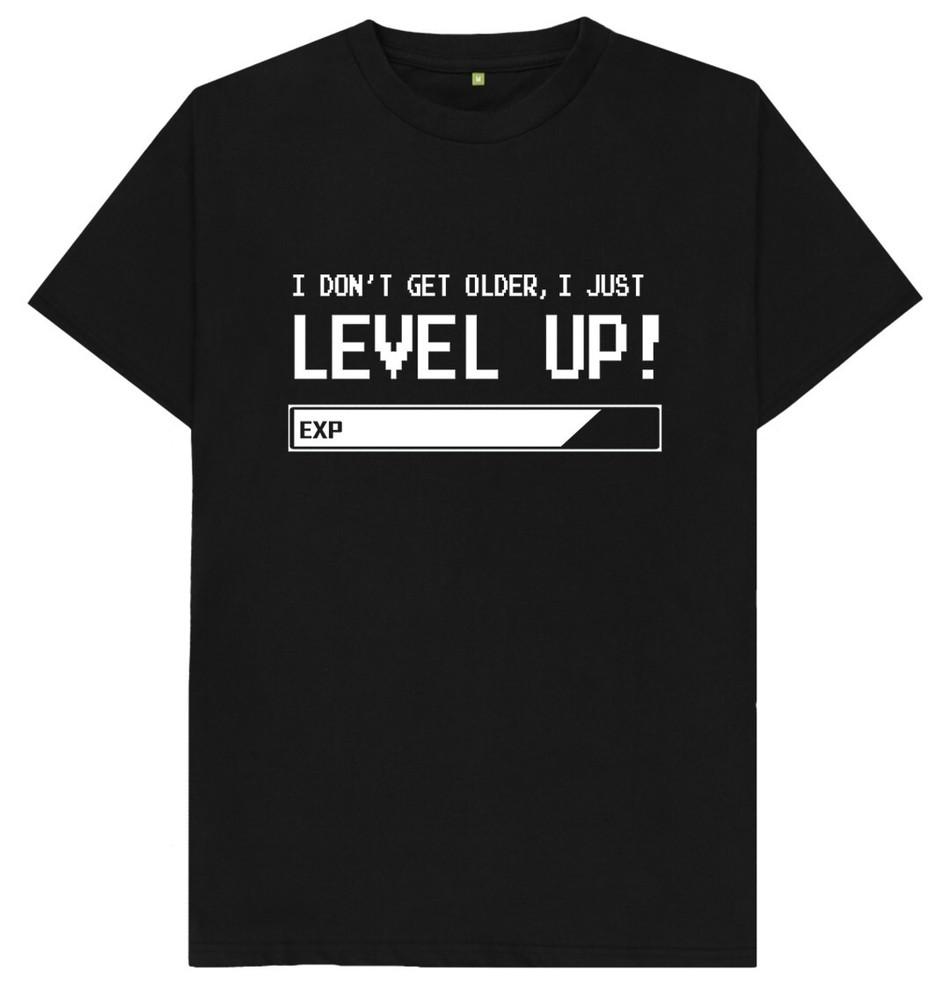 I Don't Get Older I Just Level Up Gamer Gaming Gift Birthday T Shirt