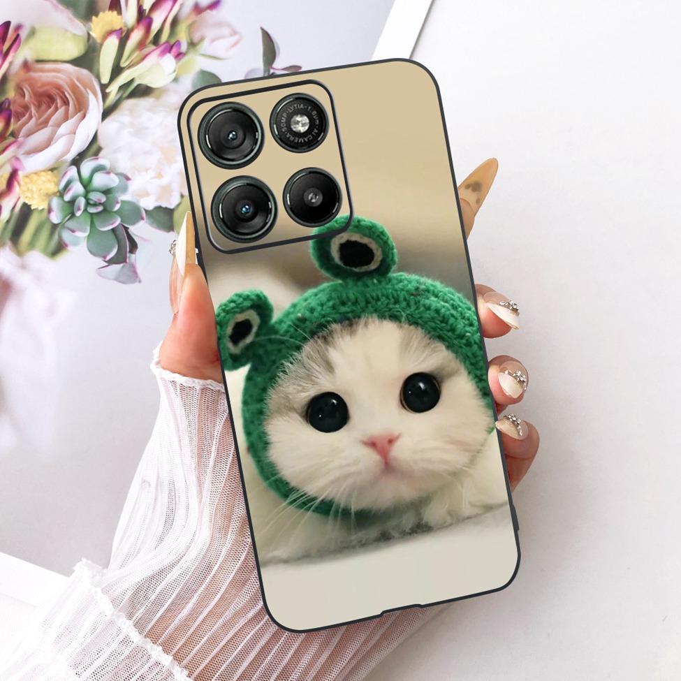 Per Moto G57 Power 5G Custodia Cover Moda Farfalla Gatto Carino Fresco Dipinto Morbido Funda Per Motorola Moto G57 Power 5G Cover del Telefono