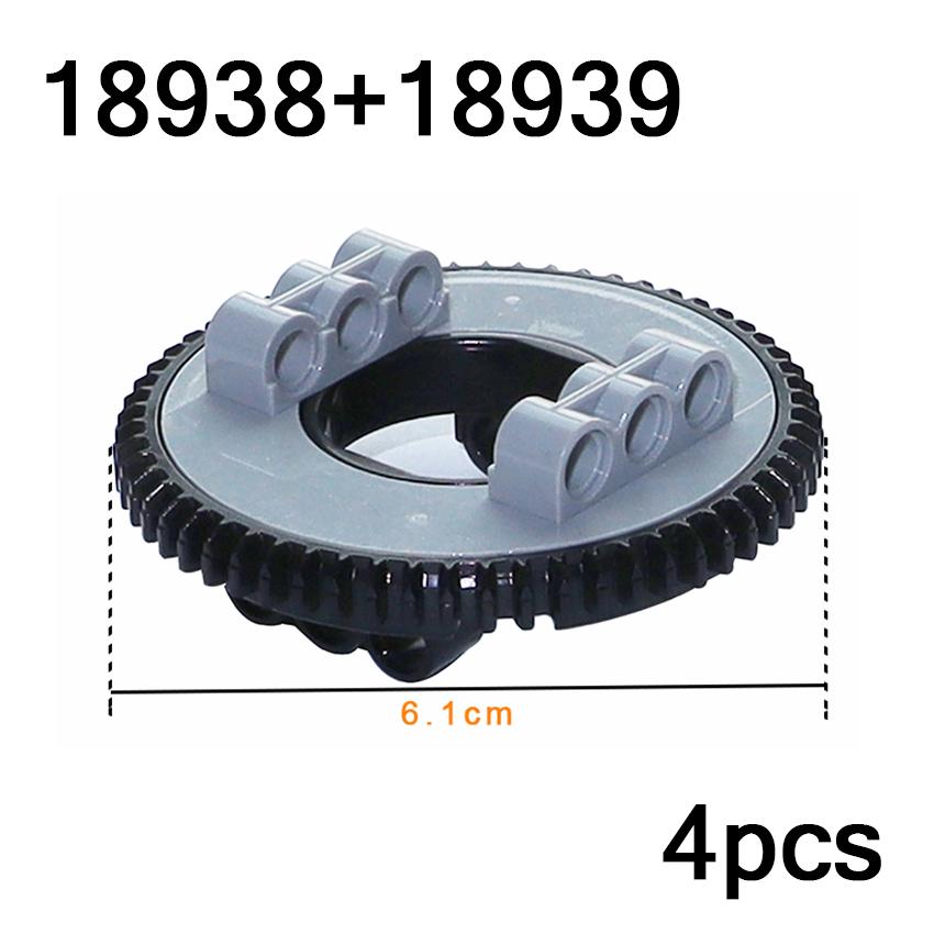 Technical Building Block Turntable 28 56 60 Tooth 99009 99010 48168 48452 18938 18939 Bricks Car MOC Parts 2855 2856 71711 65416
