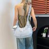 High-end bag, women's messenger bag, large-capacity new fashion, summer niche shoulder bag, dumpling bag.