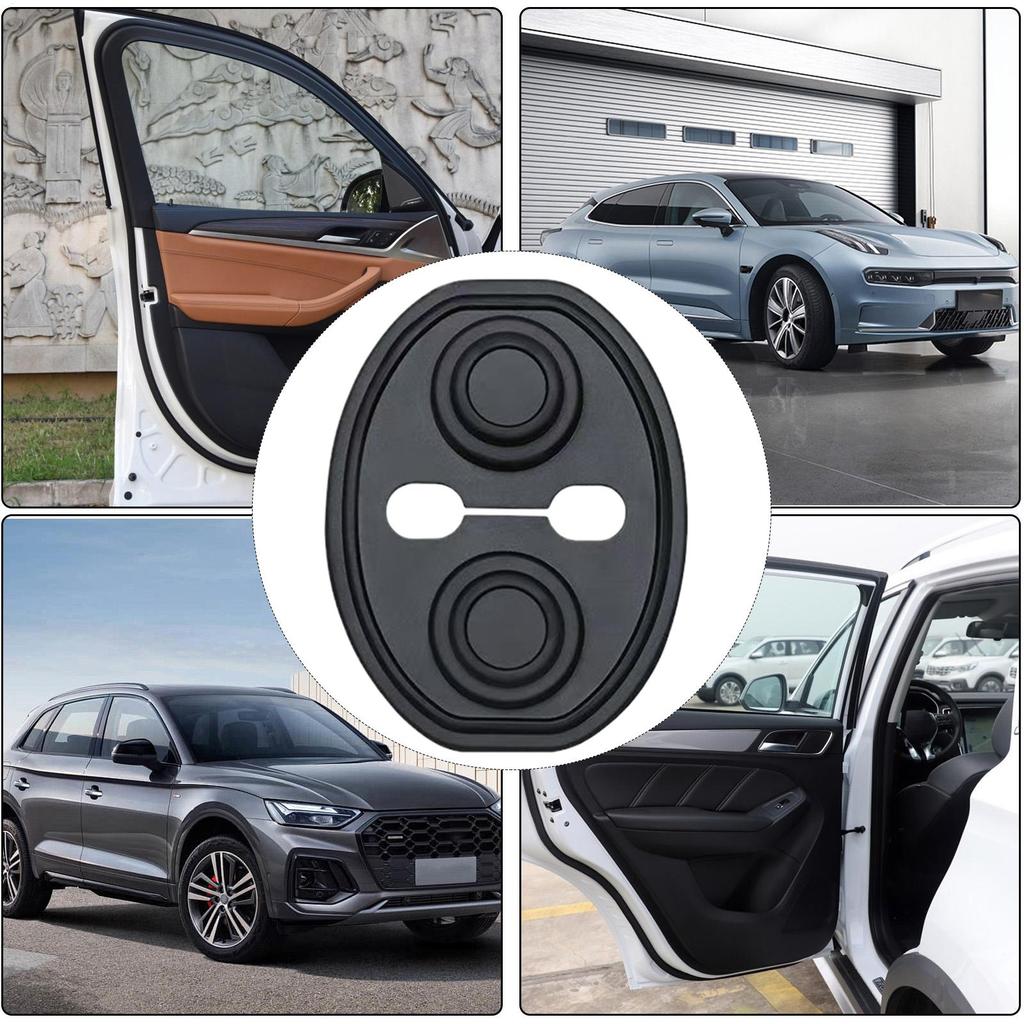 Automotive Silicone Door Lock Cover Guard Stopper Door Lock Buckle Cover Silent Vehicle Pad Stable Exterior Accessories For