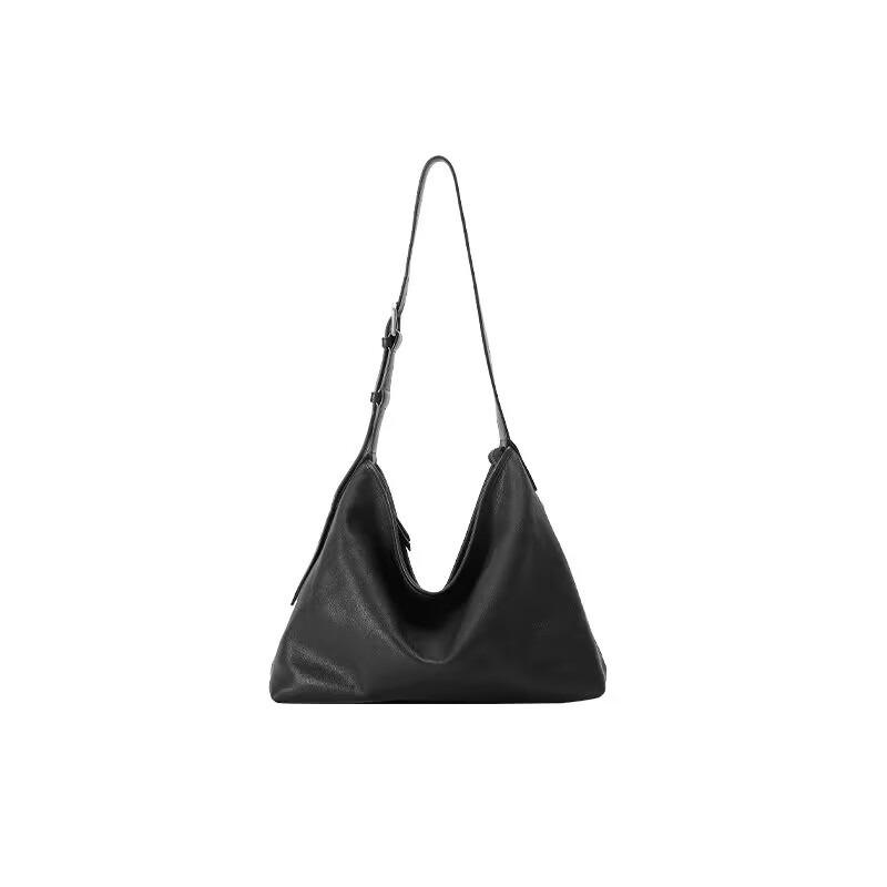 Vegetable Tanned Leather Underarm Versatile Casual Shoulder Crossbody Leather Commuter Dumpling Bag Woman