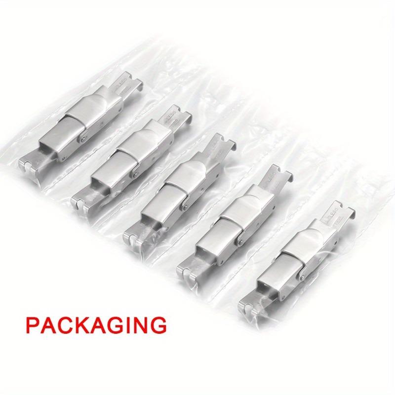 5pcs Silicone Jewelry Accessories Buckle Leather Rope Buckle Jewelry Buckle Stainless Steel Leather Buckle Head DIY Accessories.