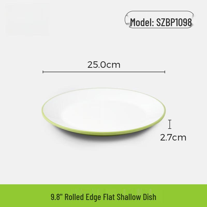 Wuhe 9.8-inch Melamine Shallow Plate