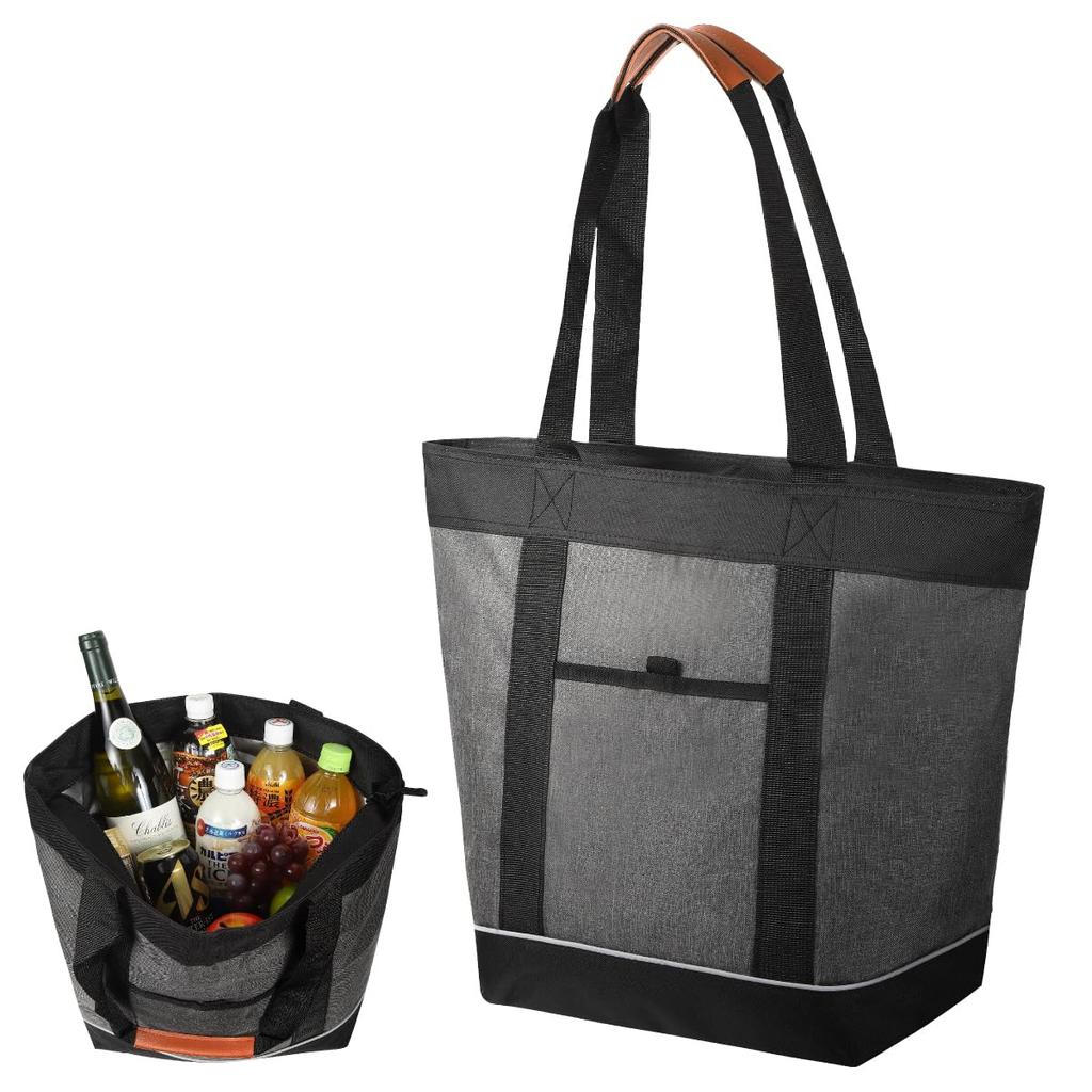 Large Capacity 30L Insulated Cooler Foldable Tote Stylish Cooler Bag for Bag Sports Bag, Lightweight, Bag, Shopping, Handbag/Shoulder (2-Way),
