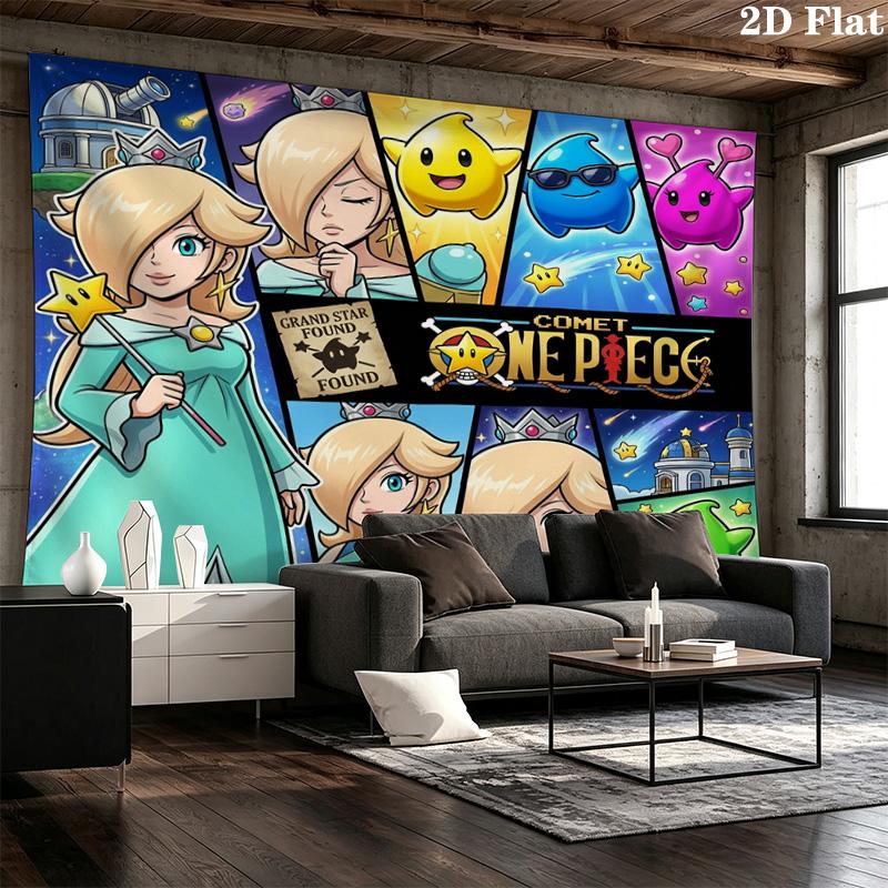 Super Mario Poster Wall Tapestry Aesthetic Wall Hanging Printed Fabric Blanket Decorative Tapestries For Bedroom Living Room Home Decor