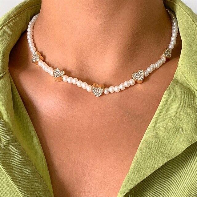 Fashionable Fashionable Women Heart Shaped Opal Chain Pendant Necklaces Shiny Aaa Cubic Zircon Temperament Necklaces Nuptial Wedding Occasion Jewelry