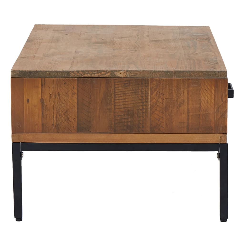Coffee Table 90x50x35 Cm Solid Pine Wood