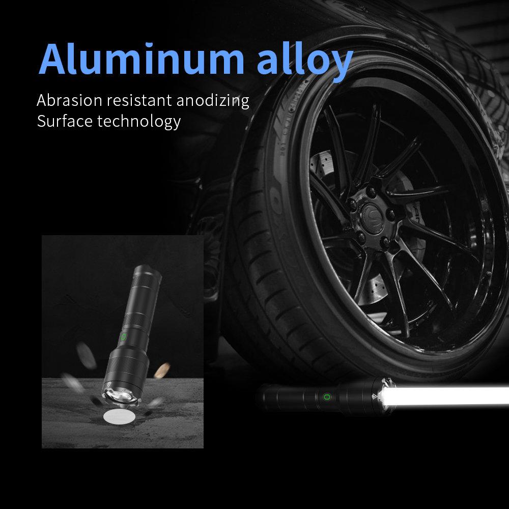 SF2 פנס לייזר לבן LEP 1500 מטר סוללת 21700 מובנית נטען Type-C פנס חיפוש טקטי צבאי